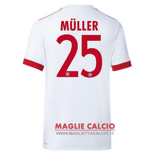 nuova maglietta bayern munich 2017-2018 muller 25 terza